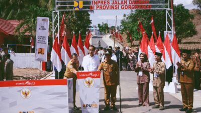 Presiden RI Joko Widodo Resmikan IJD di Desa Polohungo, Gorontalo