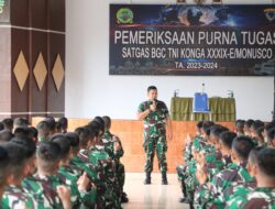 Dispsiad Laksanakan Pemeriksaan Psikologi Purna Satgas Luar Negeri Yonif 713/ST