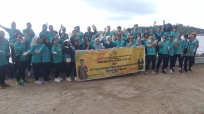 Peringati HBA, Kejaksaan Boalemo Gelar Jalan Sehat Hinggan Bersih-Bersih Pantai 
