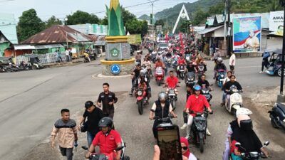 Nyata ! Ribuan Massa Antar “MAHARAJA” Daftar Ke KPU Boalemo
