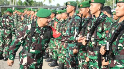 Apel Gelar Pasukan, Korem 133/NW Siap Amankan Nataru 2025