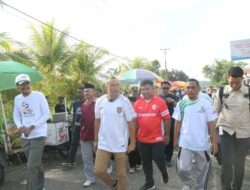 Meriahkan Hari Santri Nasional, Wabup Lahmudin Ikut Jalan Sehat