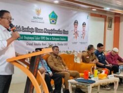 Bupati Rum Pagau Hadiri Pembentukan UPZ Desa se-Kabupaten Boalemo