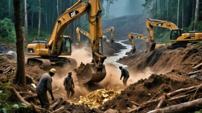 Tambang Ilegal Diduga Beroperasi di Safa, Alat Berat Disebut Masuk Lewat Sari Tani
