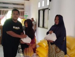 FPPL Boalemo Menyapa Warga, Salurkan Bantuan Beras Di Desa Dulupi