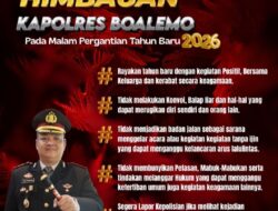 Polres Boalemo Imbau Masyarakat Patuhi 5 Aturan Ini Saat Malam Tahun Baru