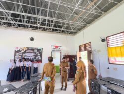 Bupati Rum Soroti Kualitas Bangunan SMPN 3 Mananggu yang Membahayakan Siswa