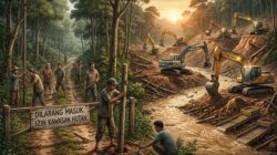 Infrastruktur di Tangga Barito Sempat Terhenti, Tambang Ilegal Malah Terus Berjalan