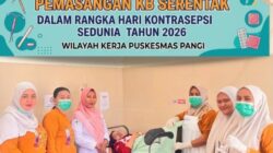 KB Gratis di Puskesmas Pangi, Momentum Hari Kontrasepsi Sedunia Dimanfaatkan Warga